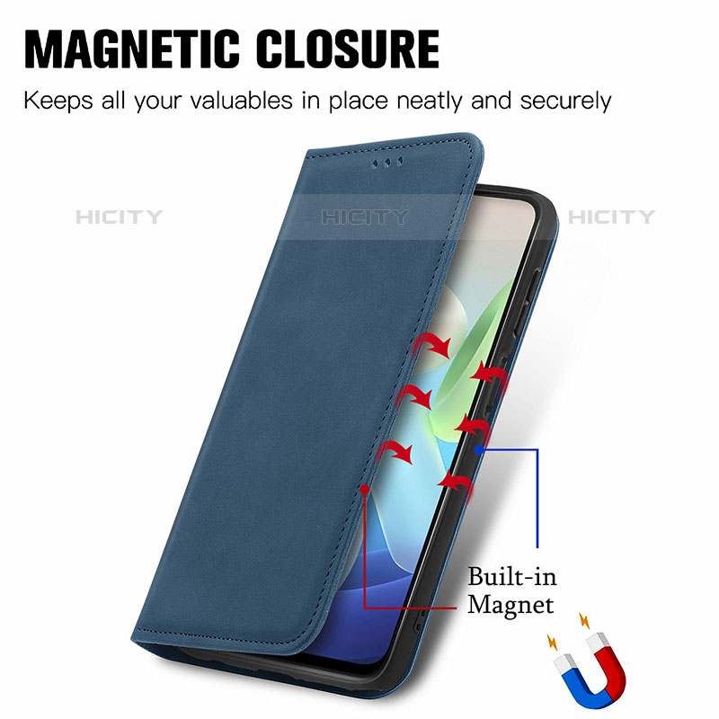 Coque Portefeuille Livre Cuir Etui Clapet S04D pour Vivo Y74s 5G Plus