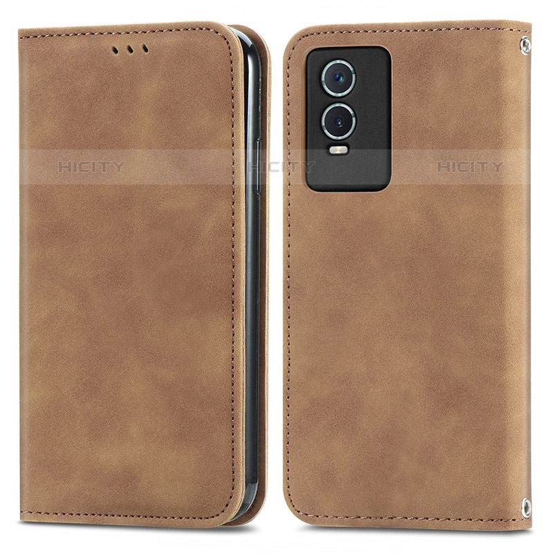 Coque Portefeuille Livre Cuir Etui Clapet S04D pour Vivo Y74s 5G Plus