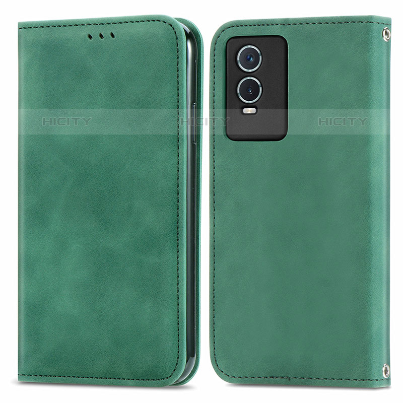 Coque Portefeuille Livre Cuir Etui Clapet S04D pour Vivo Y74s 5G Plus