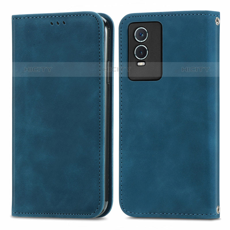 Coque Portefeuille Livre Cuir Etui Clapet S04D pour Vivo Y74s 5G Plus