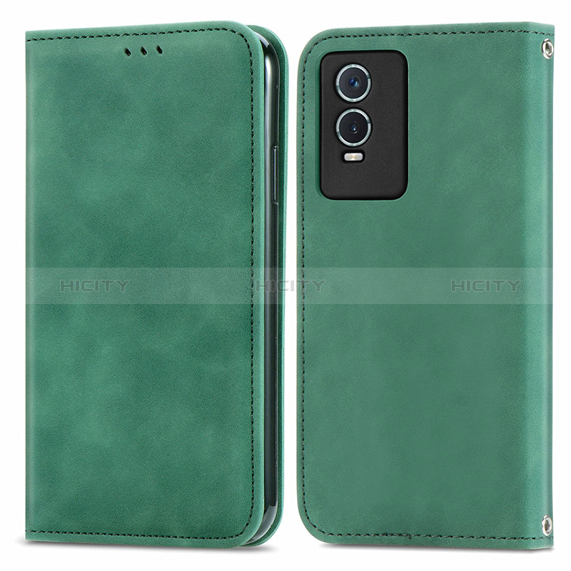 Coque Portefeuille Livre Cuir Etui Clapet S04D pour Vivo Y76s 5G Plus