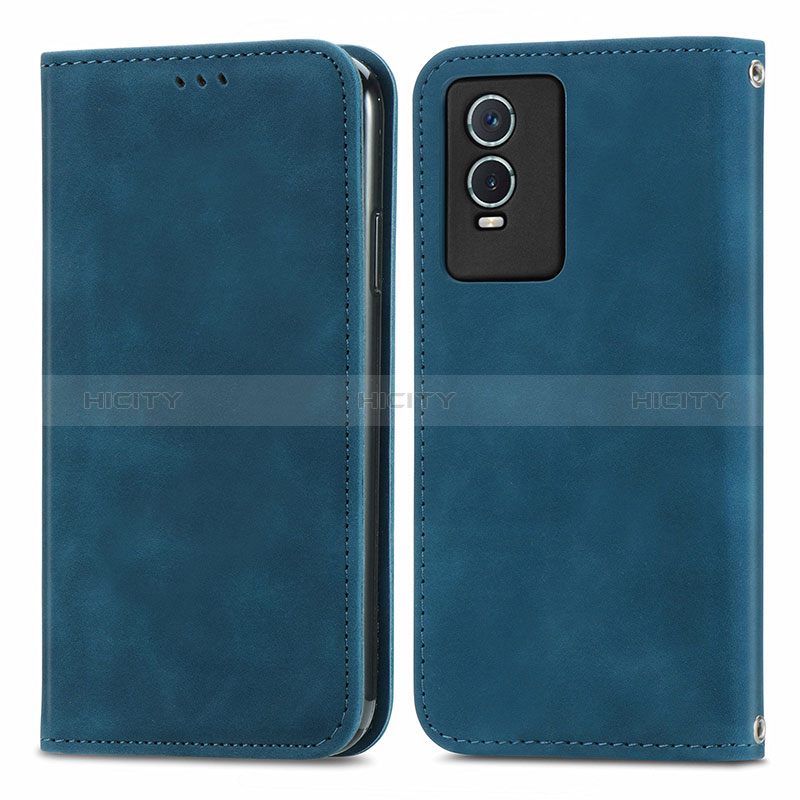 Coque Portefeuille Livre Cuir Etui Clapet S04D pour Vivo Y76s 5G Plus