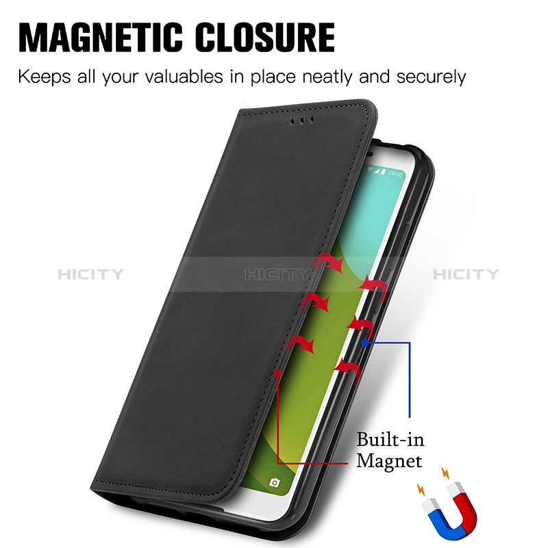 Coque Portefeuille Livre Cuir Etui Clapet S04D pour Wiko Jerry 4 Plus