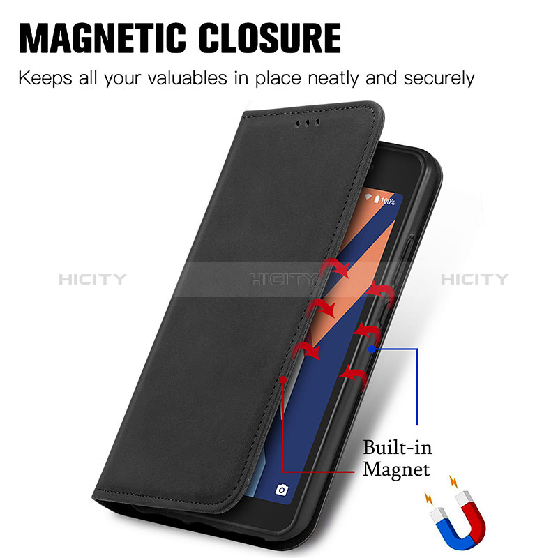 Coque Portefeuille Livre Cuir Etui Clapet S04D pour Wiko Y52 Plus