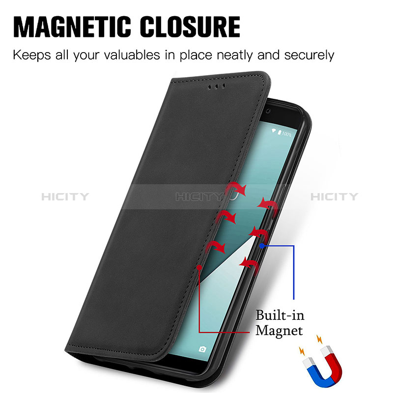 Coque Portefeuille Livre Cuir Etui Clapet S04D pour Wiko Y61 Plus