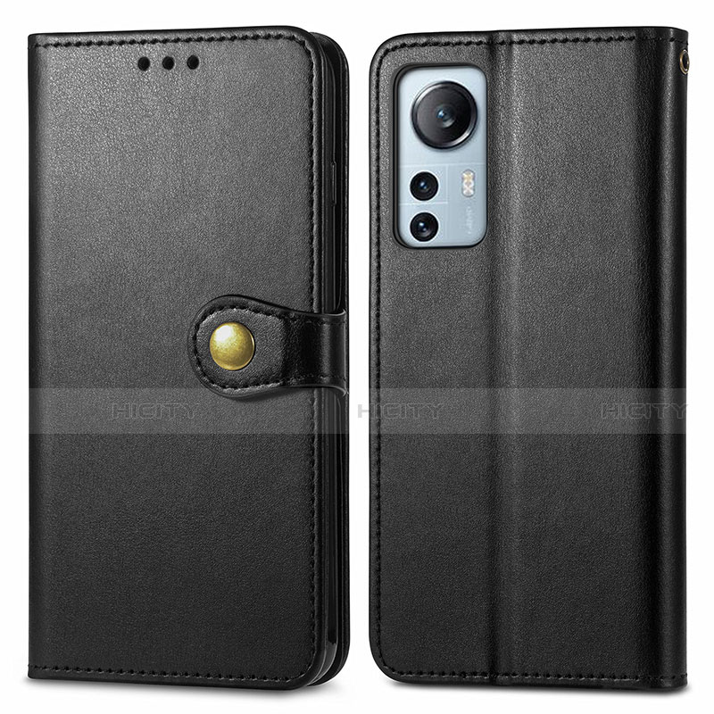 Coque Portefeuille Livre Cuir Etui Clapet S04D pour Xiaomi Mi 12 5G Noir Plus