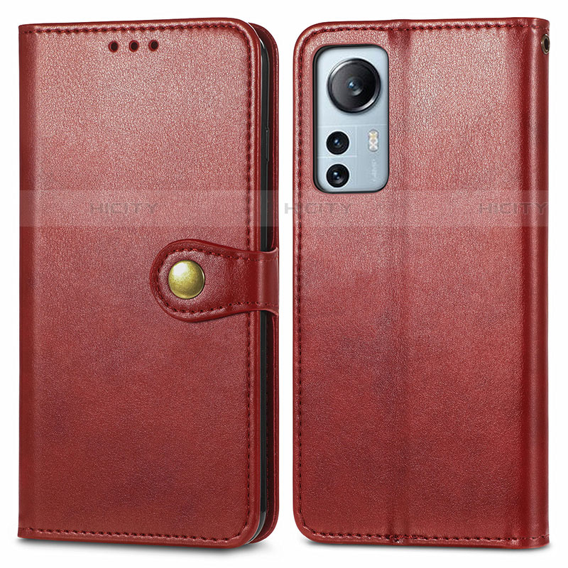 Coque Portefeuille Livre Cuir Etui Clapet S04D pour Xiaomi Mi 12 Lite 5G Rouge Plus