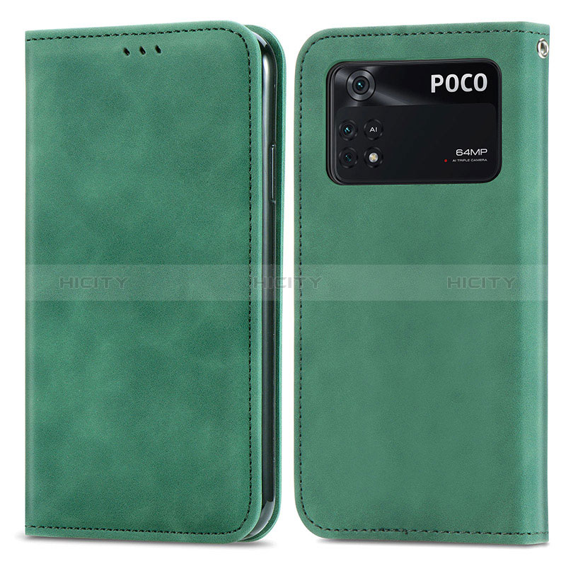 Coque Portefeuille Livre Cuir Etui Clapet S04D pour Xiaomi Poco M4 Pro 4G Plus