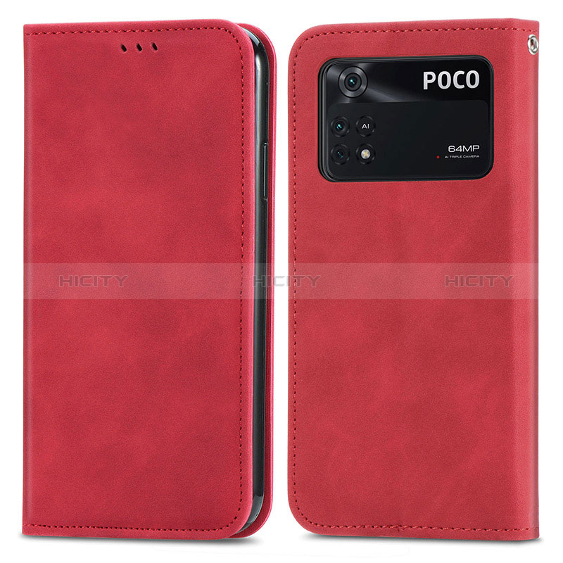 Coque Portefeuille Livre Cuir Etui Clapet S04D pour Xiaomi Poco M4 Pro 4G Plus