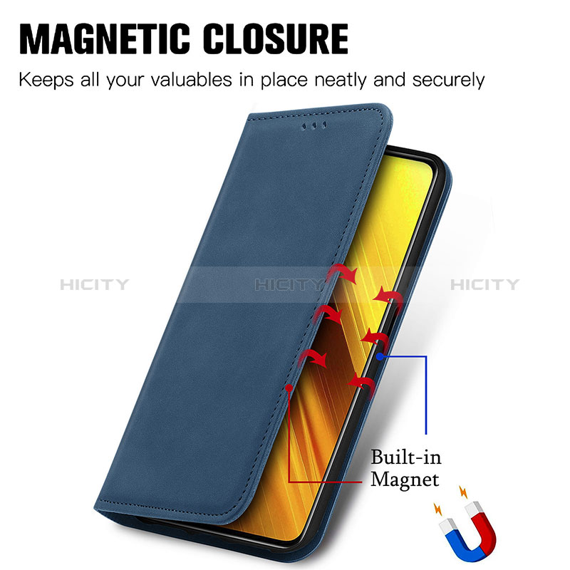 Coque Portefeuille Livre Cuir Etui Clapet S04D pour Xiaomi Poco X3 Pro Plus