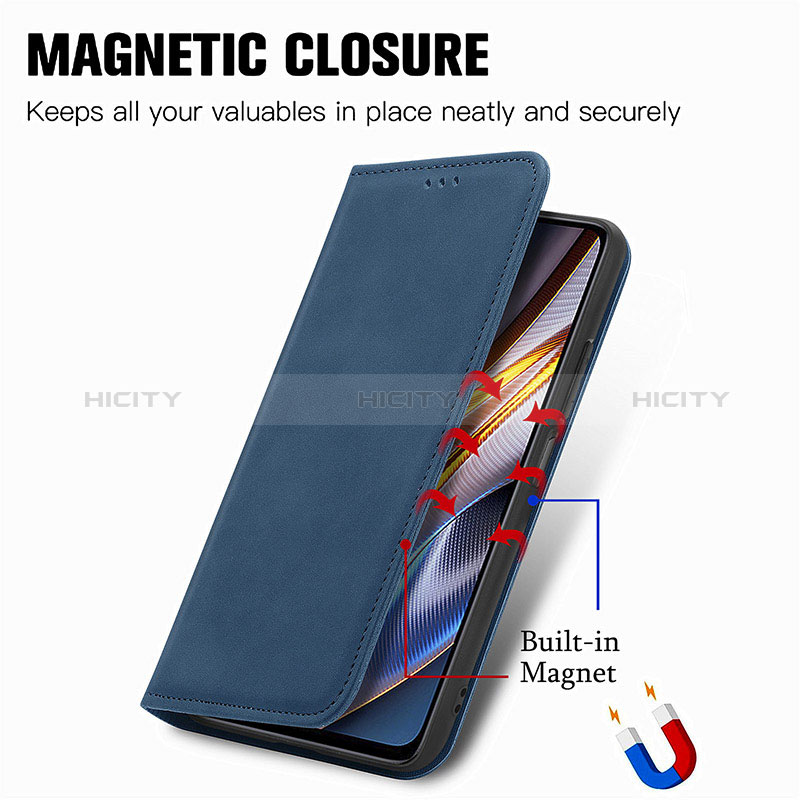 Coque Portefeuille Livre Cuir Etui Clapet S04D pour Xiaomi Poco X4 GT 5G Plus