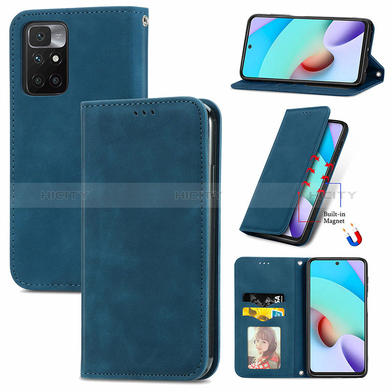 Coque Portefeuille Livre Cuir Etui Clapet S04D pour Xiaomi Redmi 10 (2022) Plus