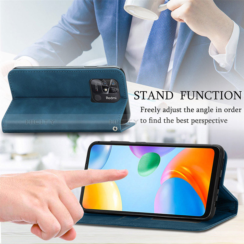 Coque Portefeuille Livre Cuir Etui Clapet S04D pour Xiaomi Redmi 10C 4G Plus