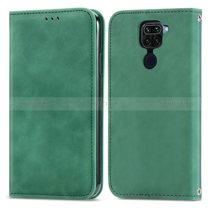 Coque Portefeuille Livre Cuir Etui Clapet S04D pour Xiaomi Redmi 10X 4G Vert Plus