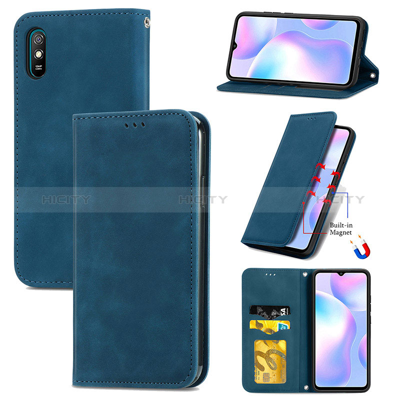 Coque Portefeuille Livre Cuir Etui Clapet S04D pour Xiaomi Redmi 9A Plus