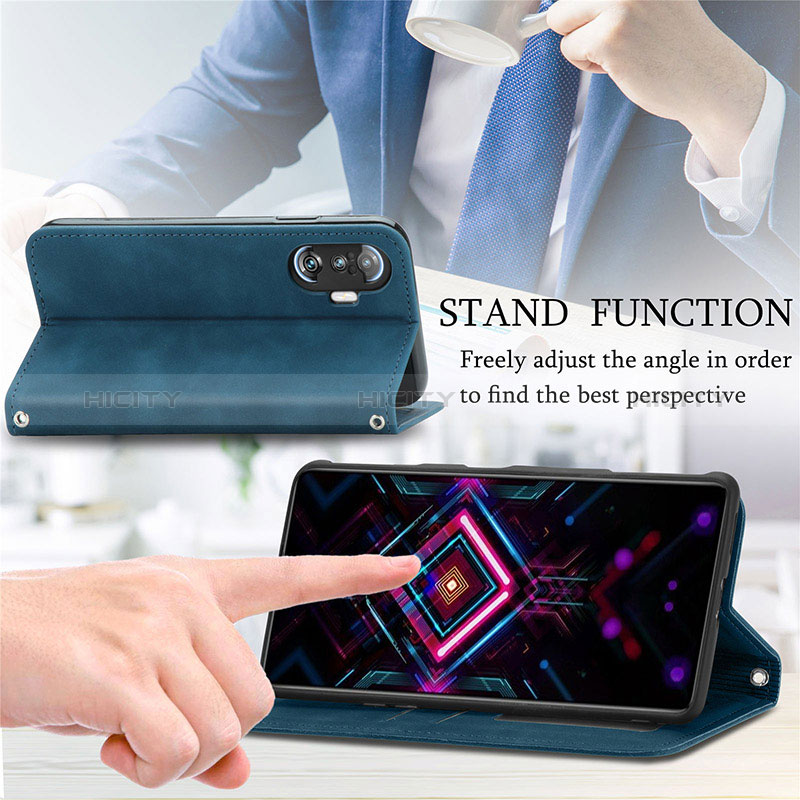 Coque Portefeuille Livre Cuir Etui Clapet S04D pour Xiaomi Redmi K40 Gaming 5G Plus