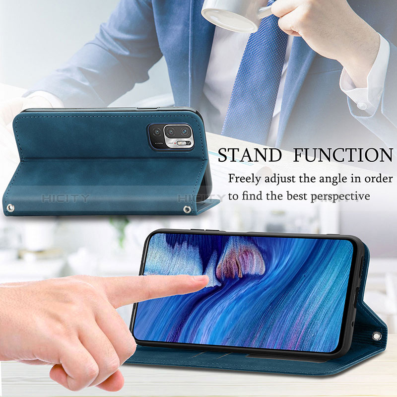 Coque Portefeuille Livre Cuir Etui Clapet S04D pour Xiaomi Redmi Note 10 5G Plus