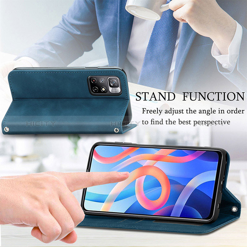 Coque Portefeuille Livre Cuir Etui Clapet S04D pour Xiaomi Redmi Note 11T 5G Plus