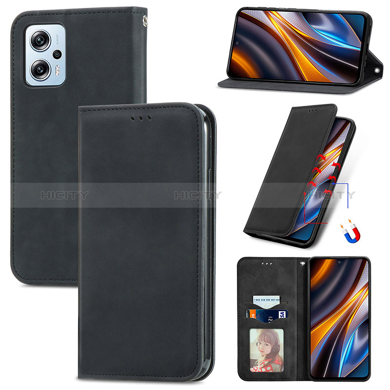 Coque Portefeuille Livre Cuir Etui Clapet S04D pour Xiaomi Redmi Note 11T Pro 5G Plus