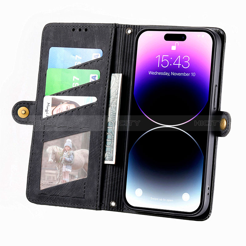 Coque Portefeuille Livre Cuir Etui Clapet S05D pour Apple iPhone 13 Plus