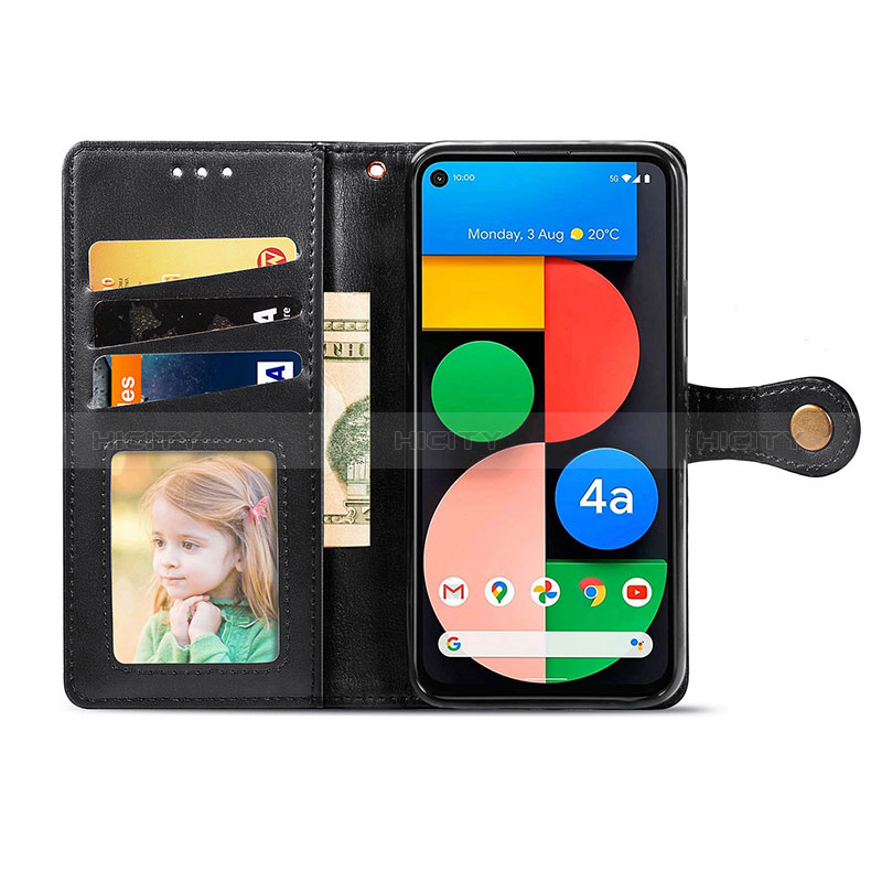 Coque Portefeuille Livre Cuir Etui Clapet S05D pour Google Pixel 4a 5G Plus