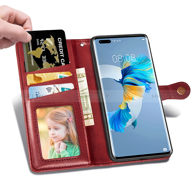 Coque Portefeuille Livre Cuir Etui Clapet S05D pour Huawei Mate 40 Pro Plus