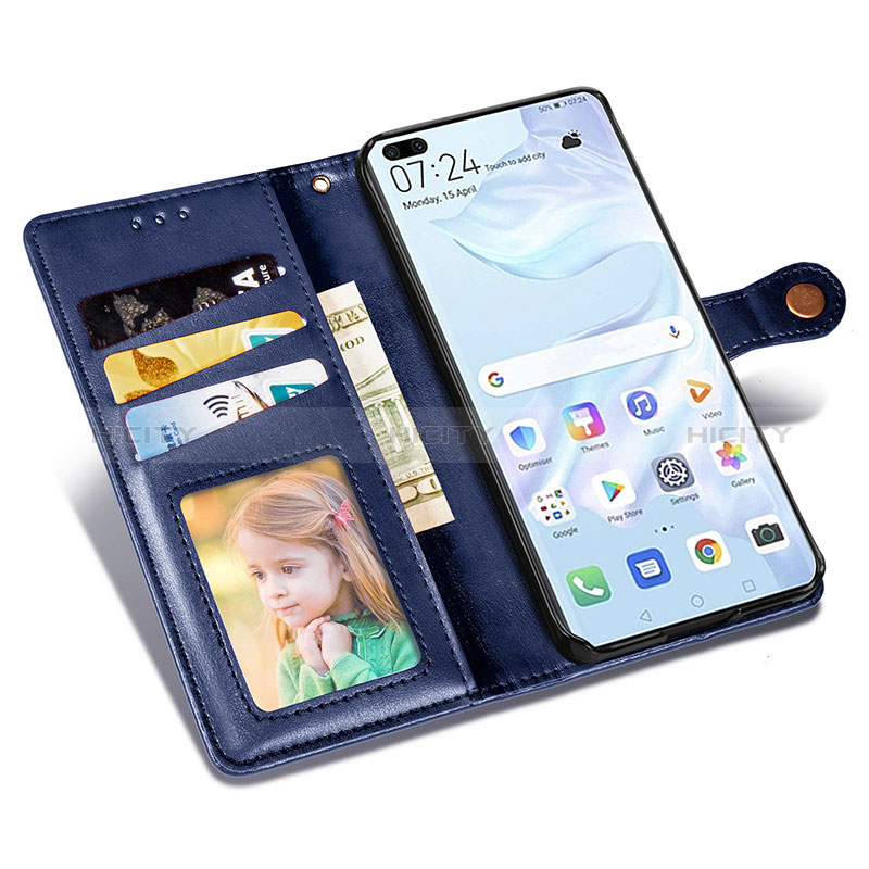 Coque Portefeuille Livre Cuir Etui Clapet S05D pour Huawei P40 Plus