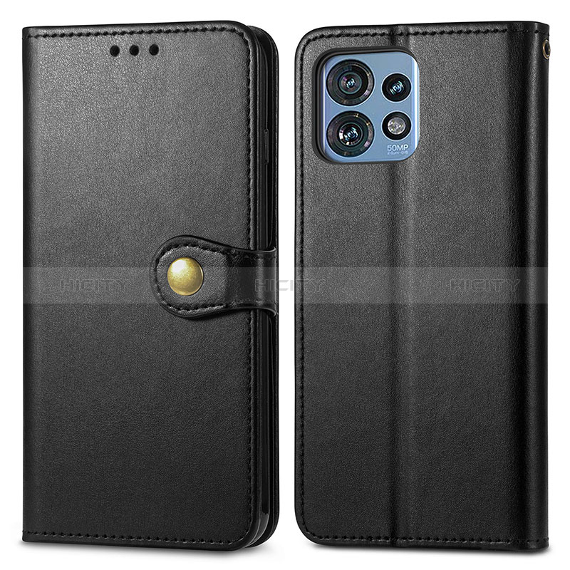 Coque Portefeuille Livre Cuir Etui Clapet S05D pour Motorola Moto Edge 40 Pro 5G Noir Plus