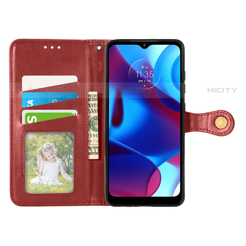 Coque Portefeuille Livre Cuir Etui Clapet S05D pour Motorola Moto G Pure Plus