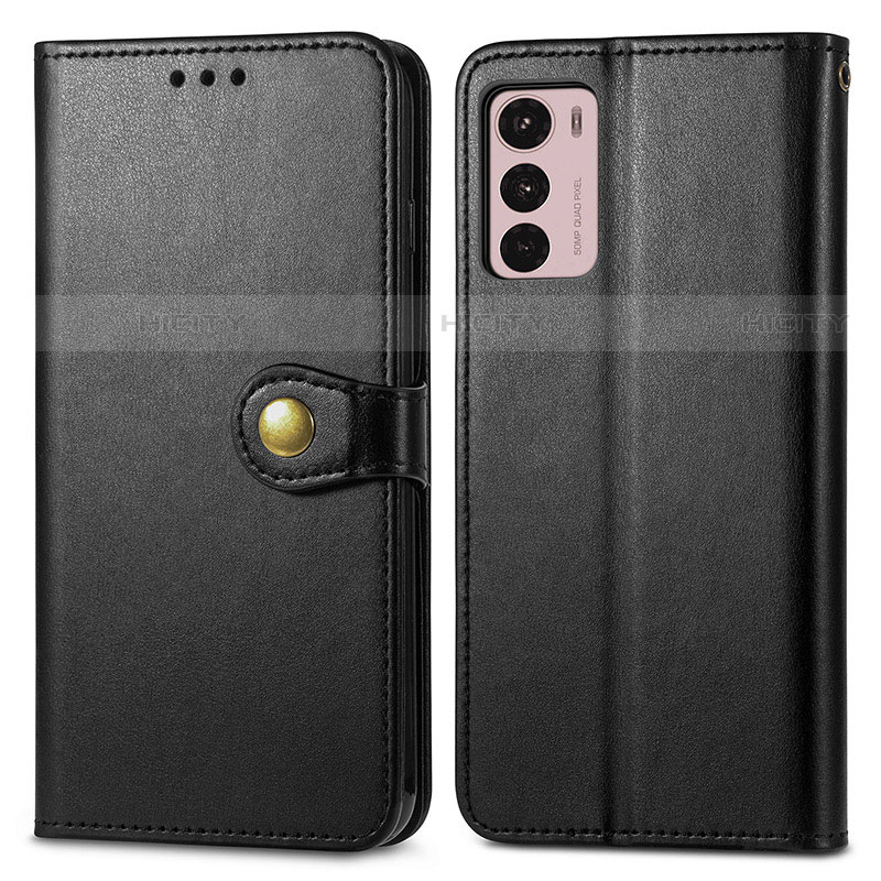 Coque Portefeuille Livre Cuir Etui Clapet S05D pour Motorola Moto G42 Noir Plus