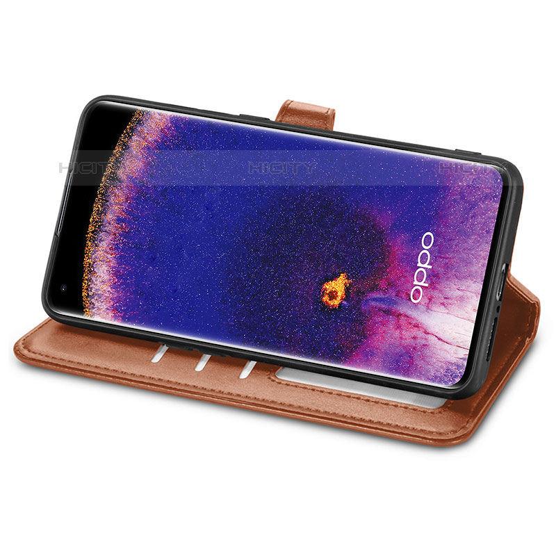 Coque Portefeuille Livre Cuir Etui Clapet S05D pour Oppo Find X5 Pro 5G Plus