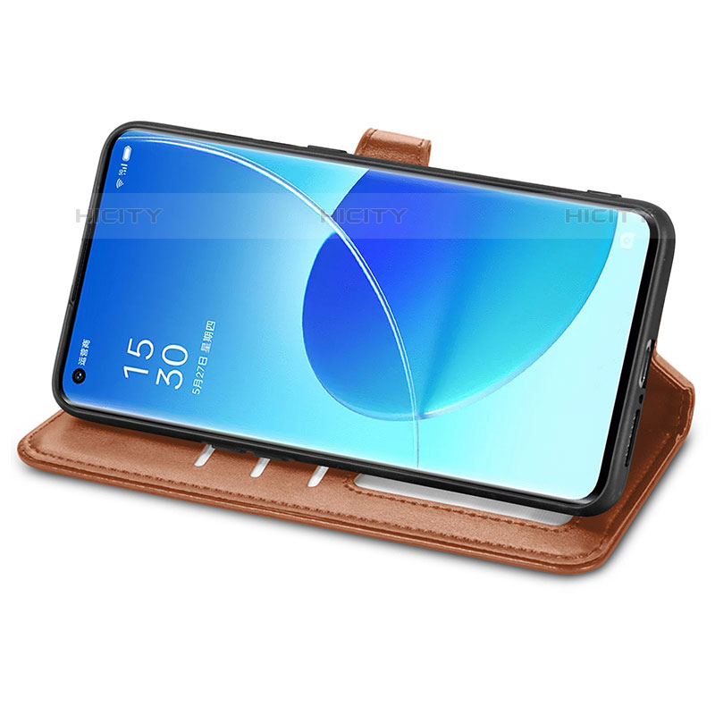 Coque Portefeuille Livre Cuir Etui Clapet S05D pour Oppo Reno6 Pro 5G India Plus