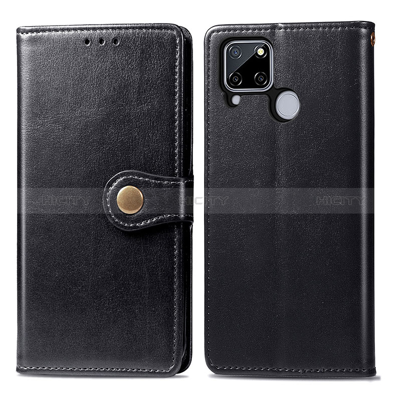 Coque Portefeuille Livre Cuir Etui Clapet S05D pour Realme 7i RMX2193 Noir Plus