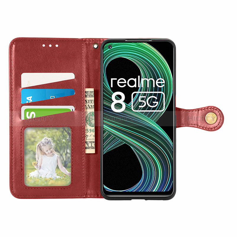 Coque Portefeuille Livre Cuir Etui Clapet S05D pour Realme 8 5G Plus