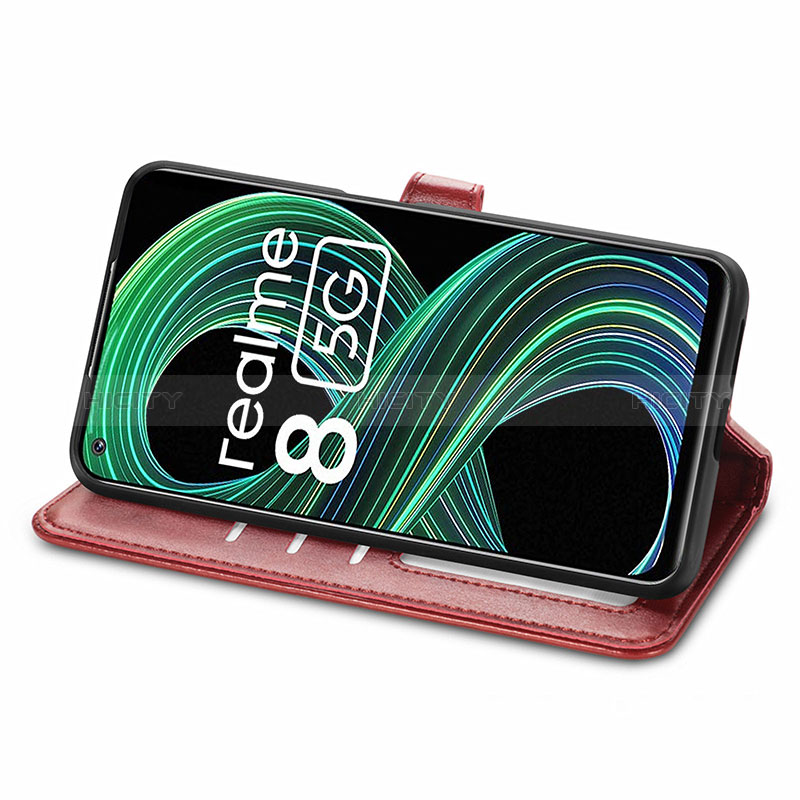 Coque Portefeuille Livre Cuir Etui Clapet S05D pour Realme 8 5G Plus