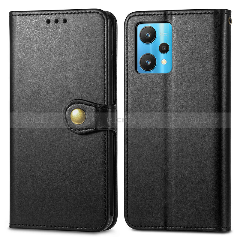 Coque Portefeuille Livre Cuir Etui Clapet S05D pour Realme 9 4G Noir Plus