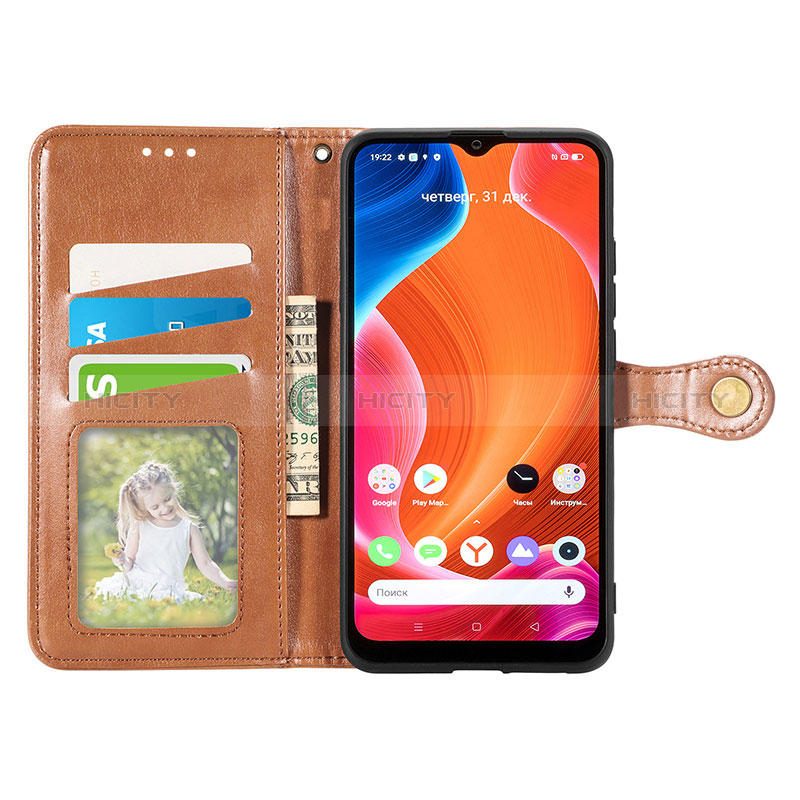 Coque Portefeuille Livre Cuir Etui Clapet S05D pour Realme C11 (2021) Plus