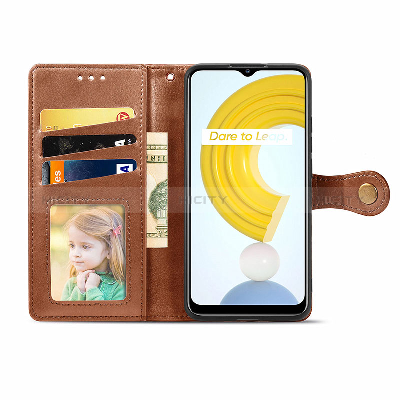 Coque Portefeuille Livre Cuir Etui Clapet S05D pour Realme C21 Plus