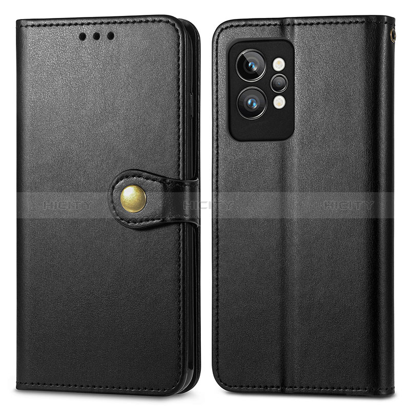 Coque Portefeuille Livre Cuir Etui Clapet S05D pour Realme GT2 Pro 5G Noir Plus