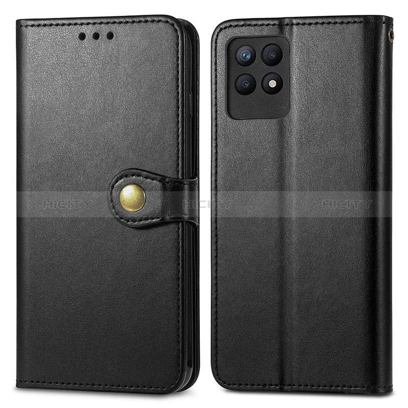 Coque Portefeuille Livre Cuir Etui Clapet S05D pour Realme Narzo 50 4G Noir Plus