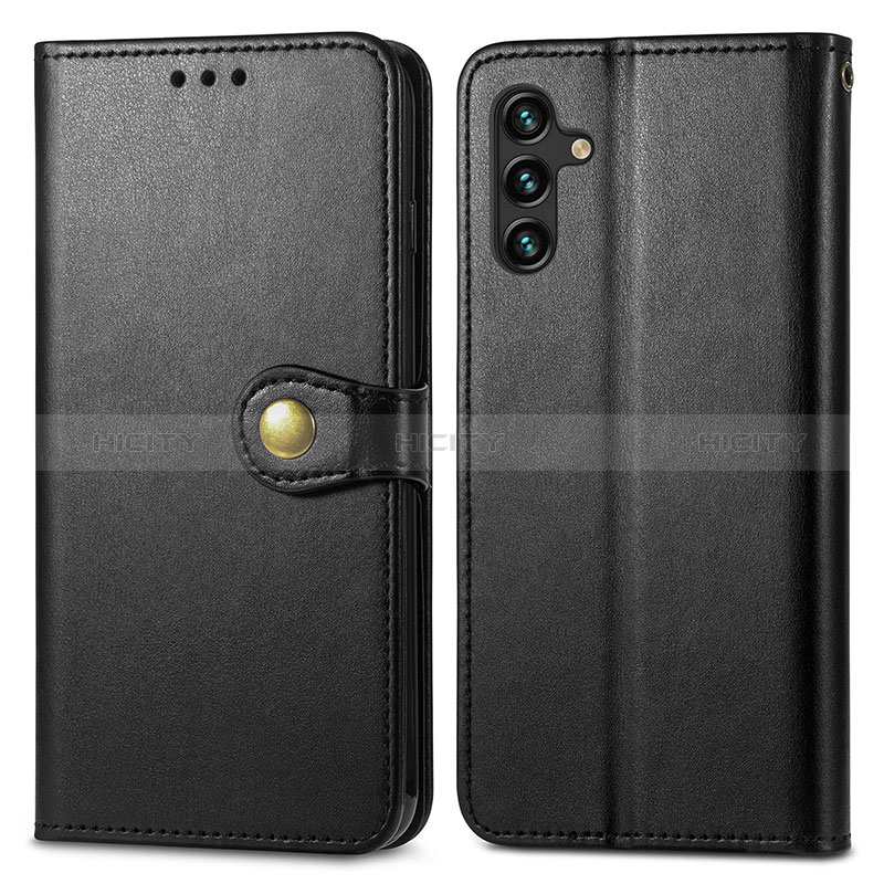 Coque Portefeuille Livre Cuir Etui Clapet S05D pour Samsung Galaxy A04s Noir Plus