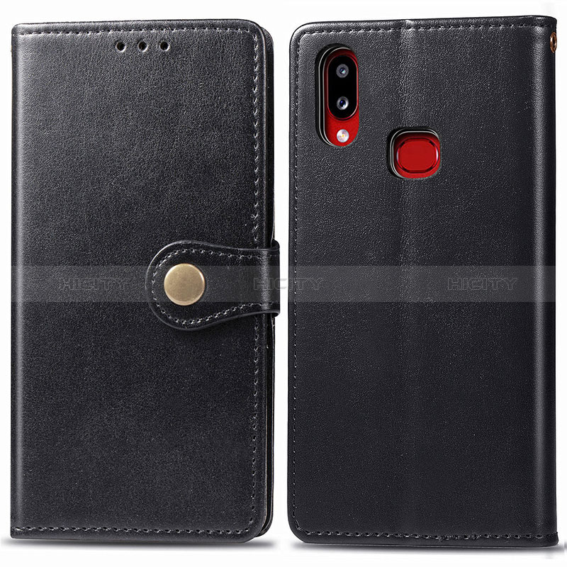 Coque Portefeuille Livre Cuir Etui Clapet S05D pour Samsung Galaxy A10s Noir Plus