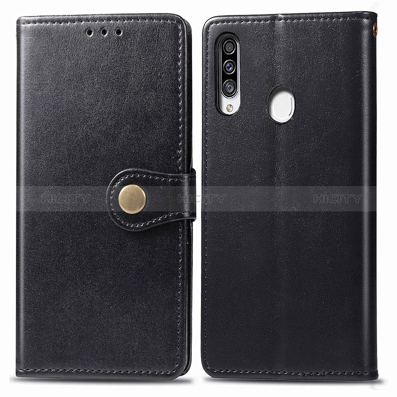 Coque Portefeuille Livre Cuir Etui Clapet S05D pour Samsung Galaxy A20s Noir Plus