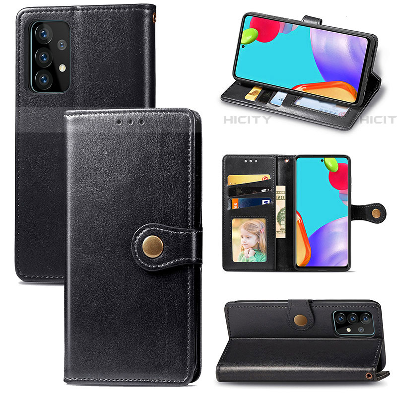 Coque Portefeuille Livre Cuir Etui Clapet S05D pour Samsung Galaxy A52 4G Plus