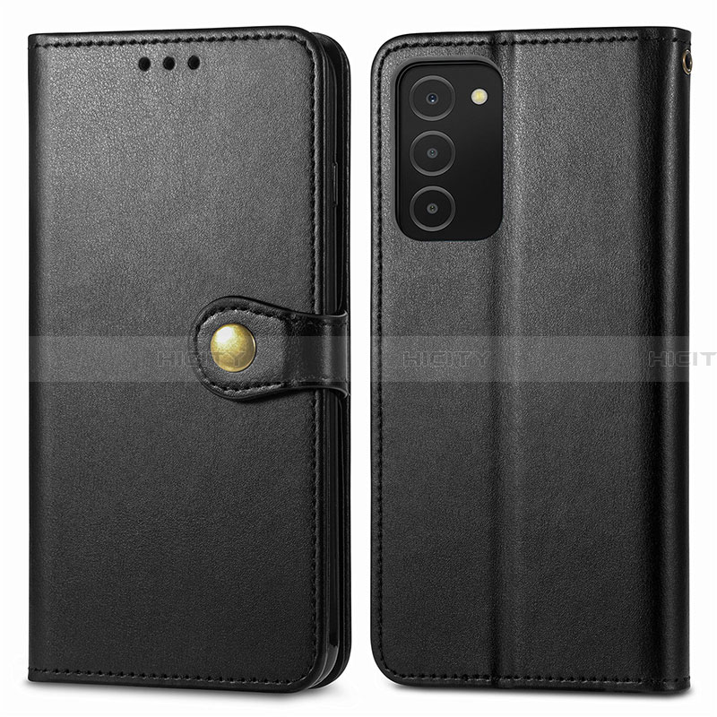 Coque Portefeuille Livre Cuir Etui Clapet S05D pour Samsung Galaxy F02S SM-E025F Noir Plus