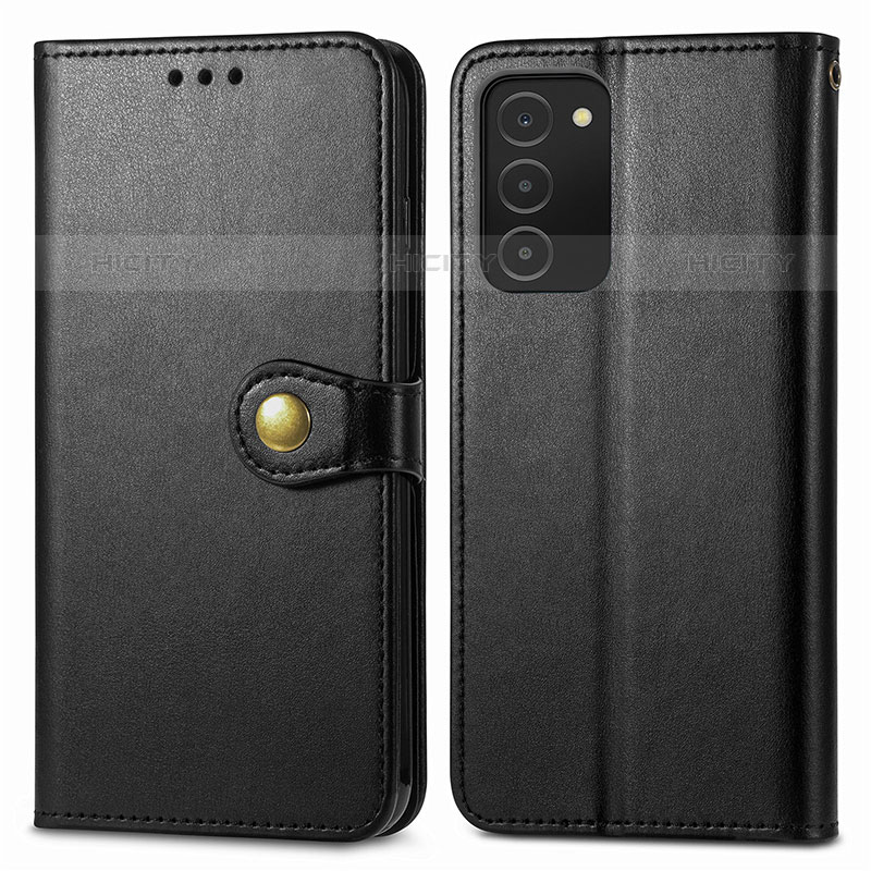 Coque Portefeuille Livre Cuir Etui Clapet S05D pour Samsung Galaxy M02s Noir Plus