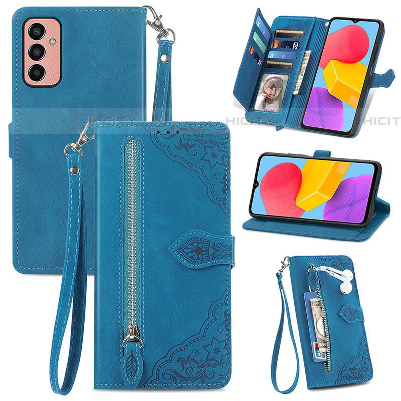 Coque Portefeuille Livre Cuir Etui Clapet S05D pour Samsung Galaxy M13 4G Plus