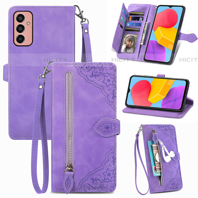 Coque Portefeuille Livre Cuir Etui Clapet S05D pour Samsung Galaxy M13 4G Plus