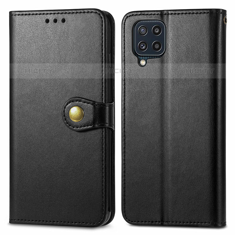 Coque Portefeuille Livre Cuir Etui Clapet S05D pour Samsung Galaxy M32 4G Noir Plus