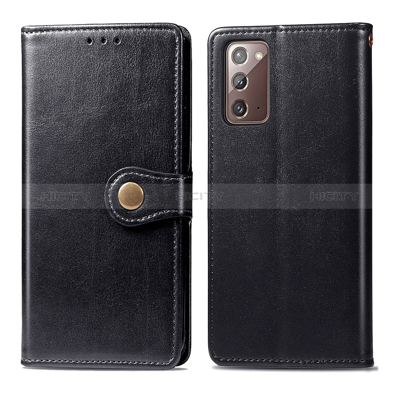 Coque Portefeuille Livre Cuir Etui Clapet S05D pour Samsung Galaxy Note 20 5G Noir Plus